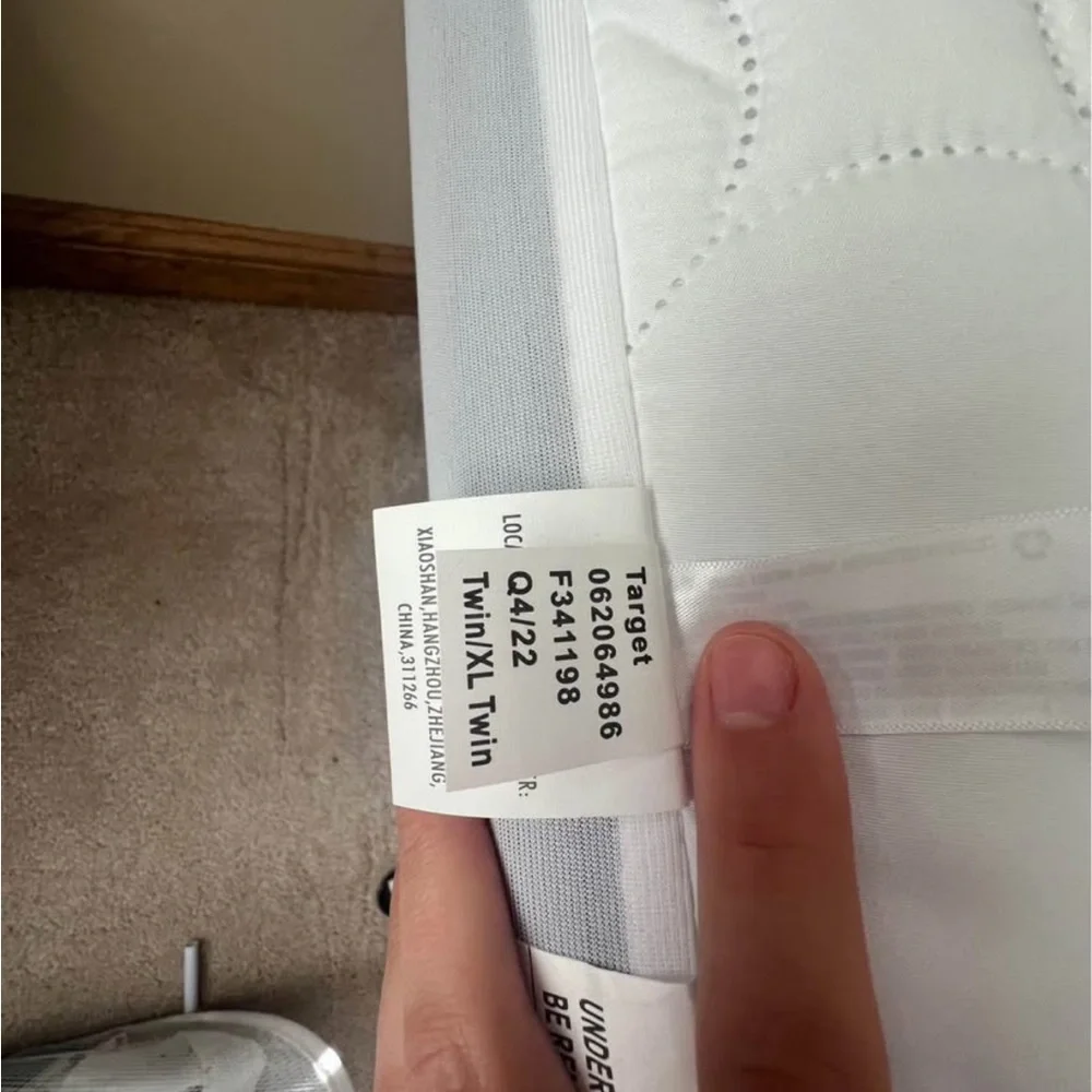 Target White Quilted Mattress Cover